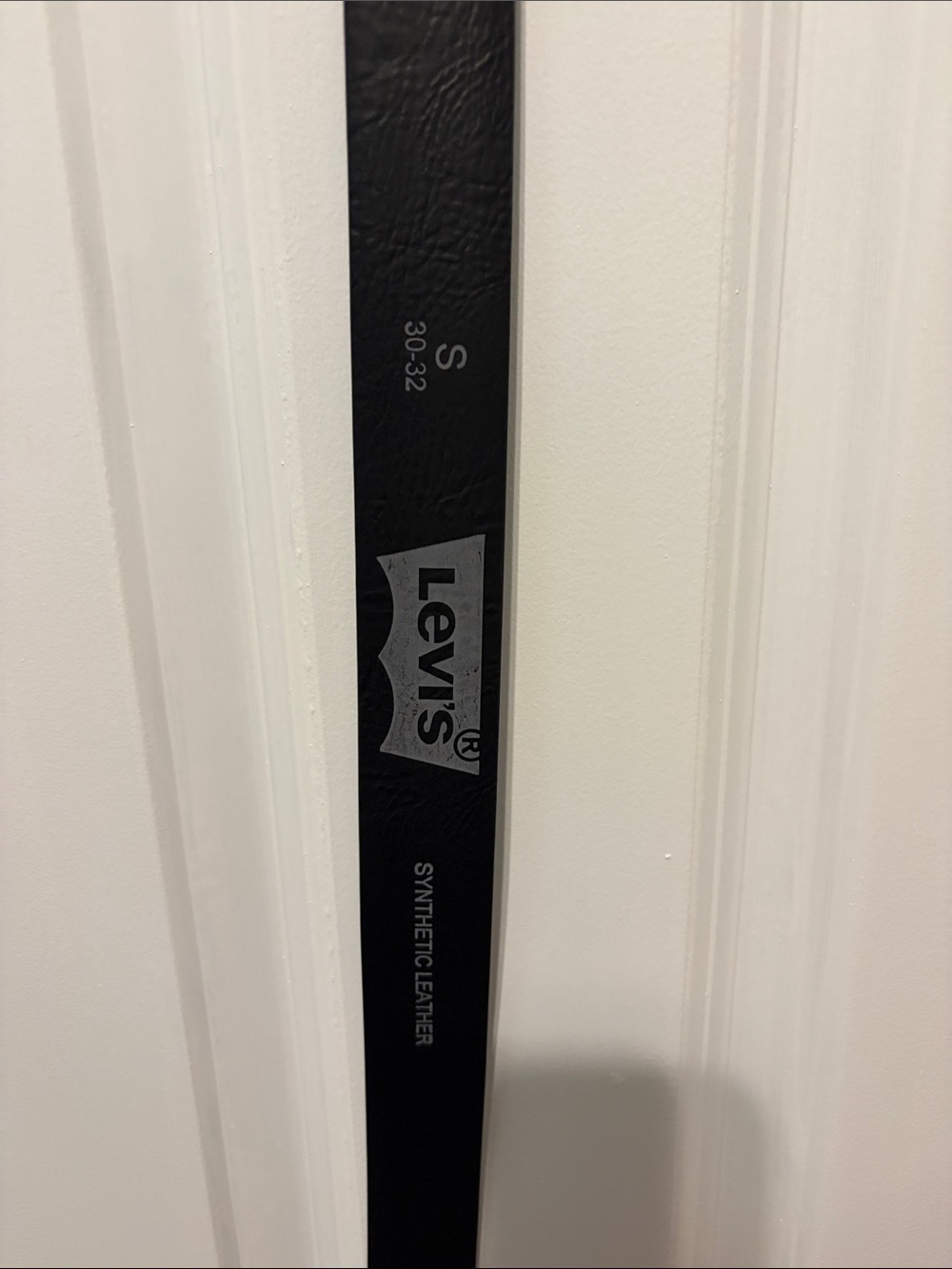Levi's Black Synthetic Leather Belt